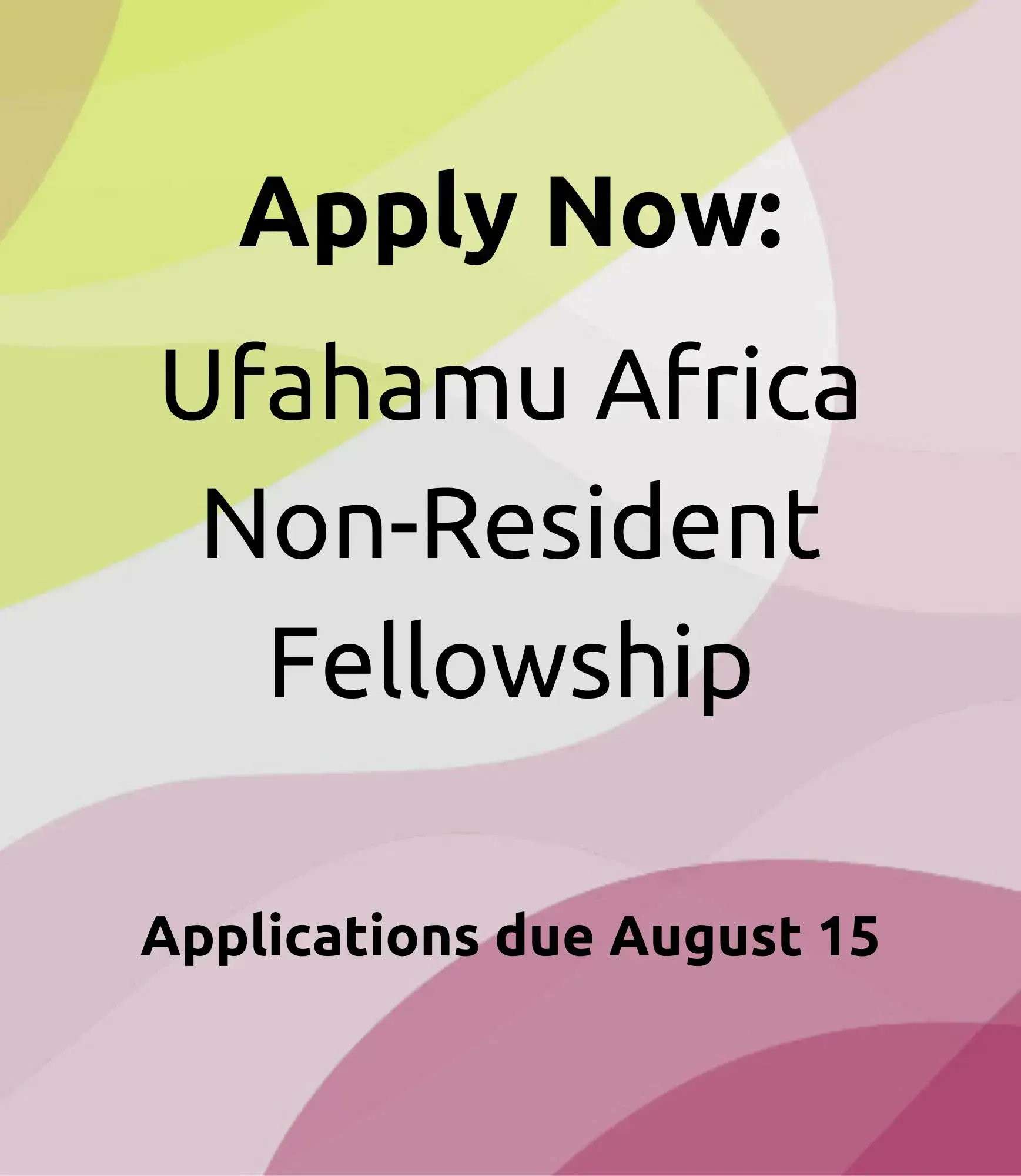 Africa Non-Resident Fellowship