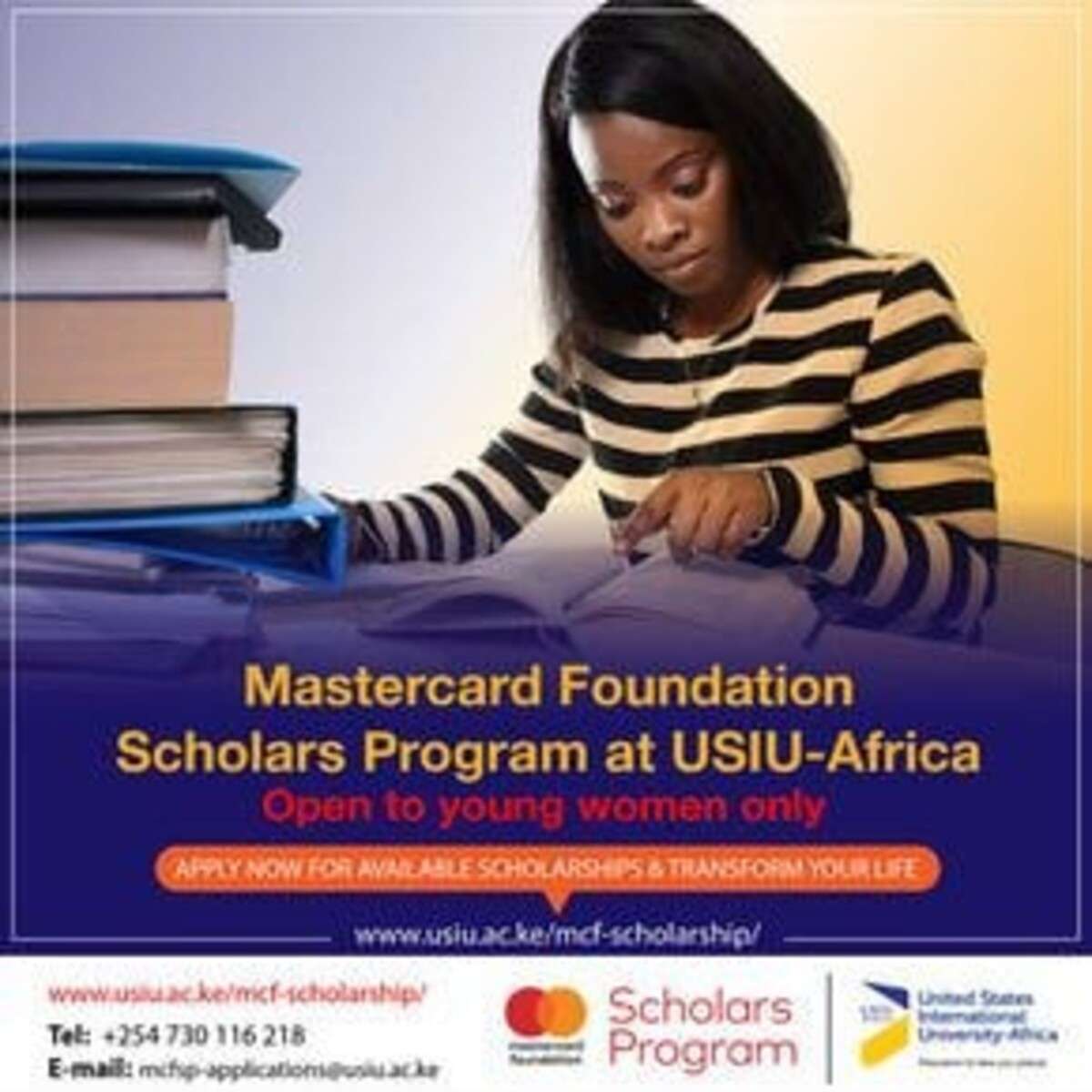 APPLY NOW: 2023 Mastercard Foundation Fully Funded Scholarship at USIU-Africa