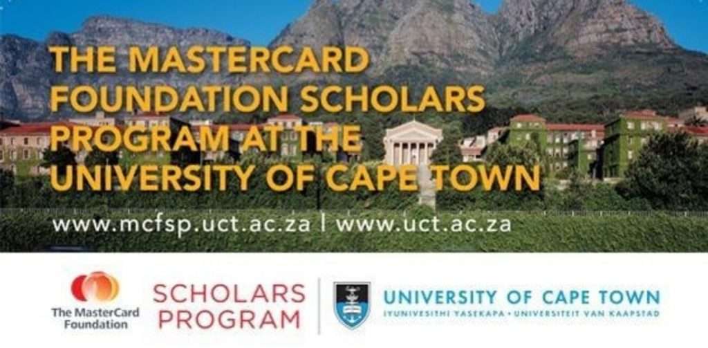 MasterCard Foundation UCT Scholarship Program 2023 for Africans (Fully Funded)