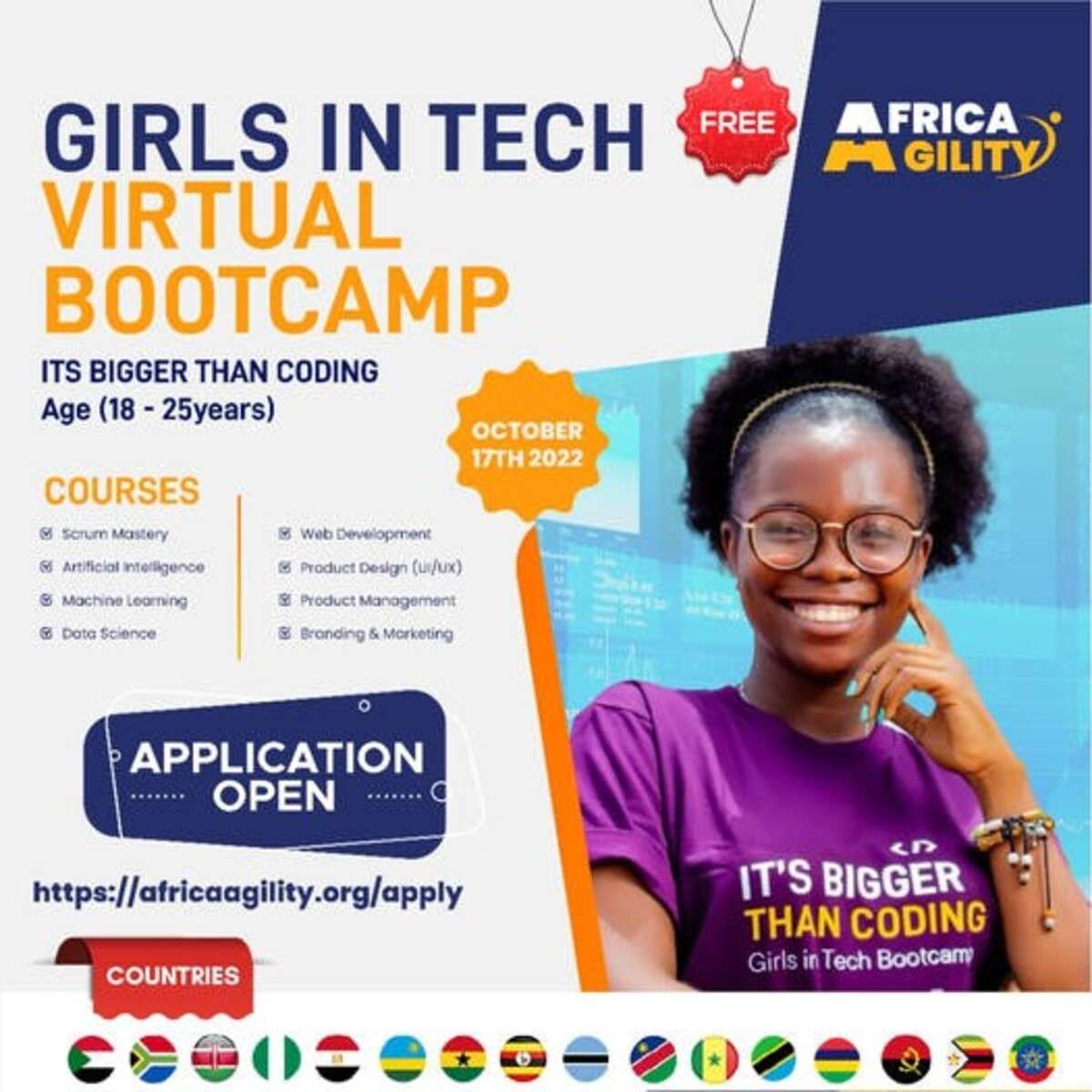 Africa Girls in Virtual Tech Bootcamp 