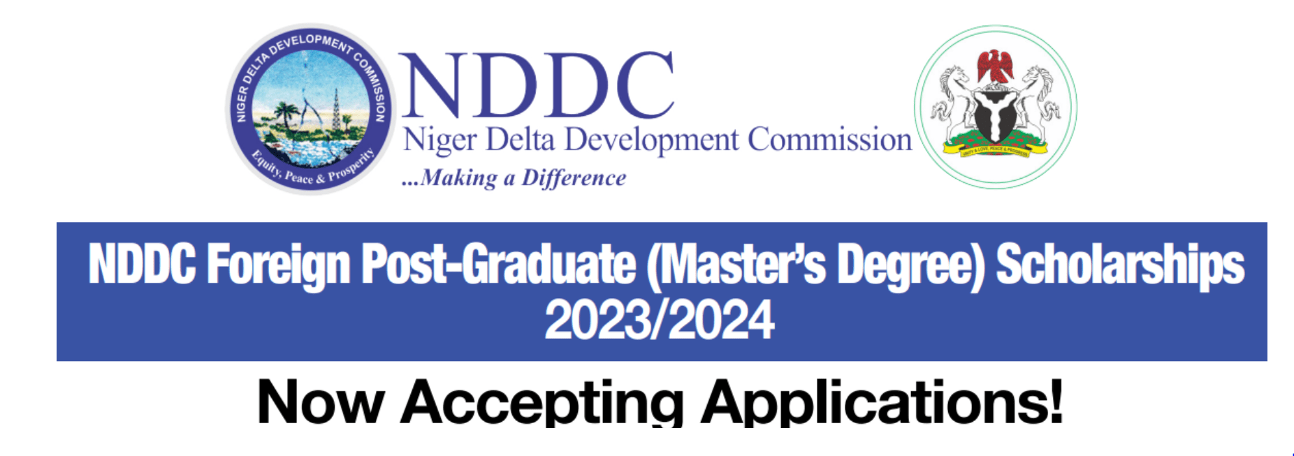 NDDC Foreign Post-Graduate Scholarships 2023/2024
