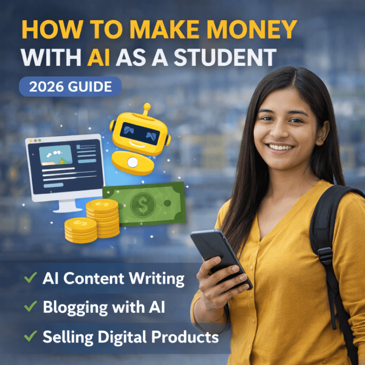 How to Make Money with AI as a Student (Beginner’s Guide 2026)